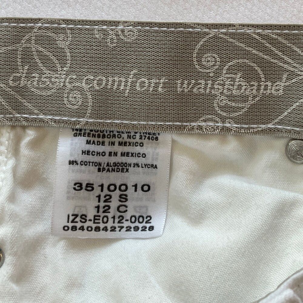 Lee Platinum Label Women's White Bootleg Denim Jeans Comfort Waistband Size 12S - Picture 4 of 8